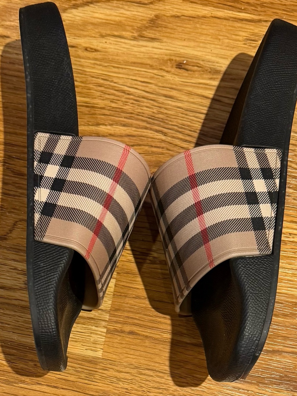Burberry Furley Nova Check Slides  Sandals Women’s Size Eur 37/US 7 - Picture 8 of 10